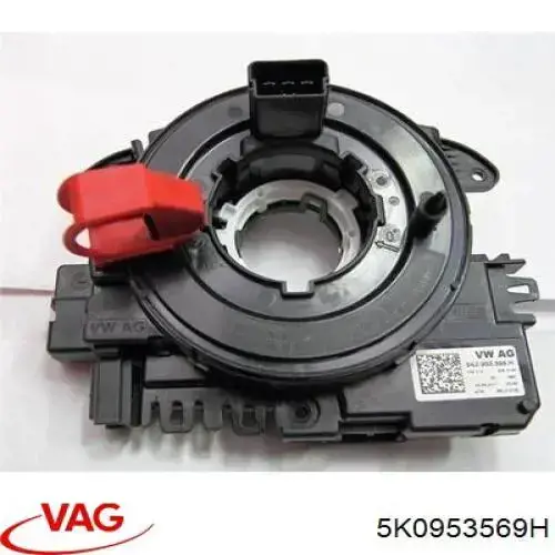 Compre 5K0953569H VAG Anel AIRBAG de contato, cabo plano do volante