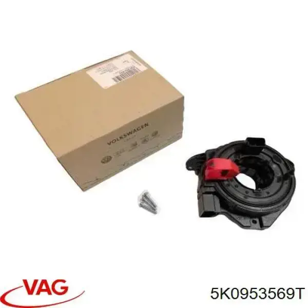 Compre 5K0953569T VAG Anel AIRBAG de contato, cabo plano do volante