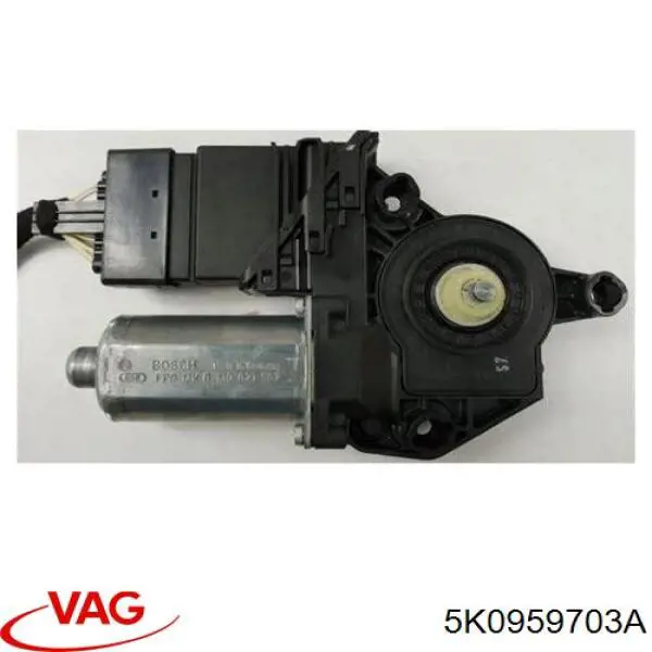 5K0959703A VAG Motor de acionamento de vidro da porta traseira esquerda