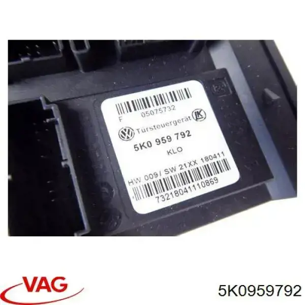 Módulo de conforto da porta dianteira VAG 5K0959792 preço, a partir de 111,34 USD