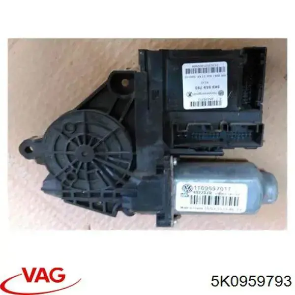 Motor de acionamento de vidro da porta dianteira esquerda 5K0959793 VAG
