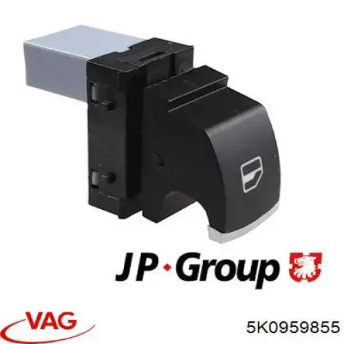 Compre 5K0959855 VAG Botão traseiro de ativação de motor de acionamento de vidro