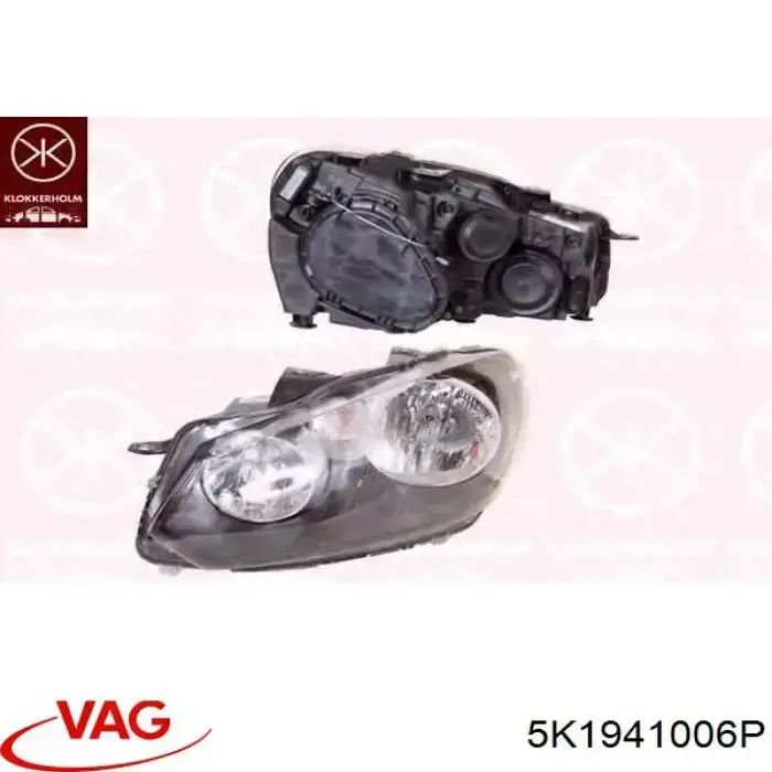 Luz direita VAG 5K1941006P preço, a partir de 190,49 USD