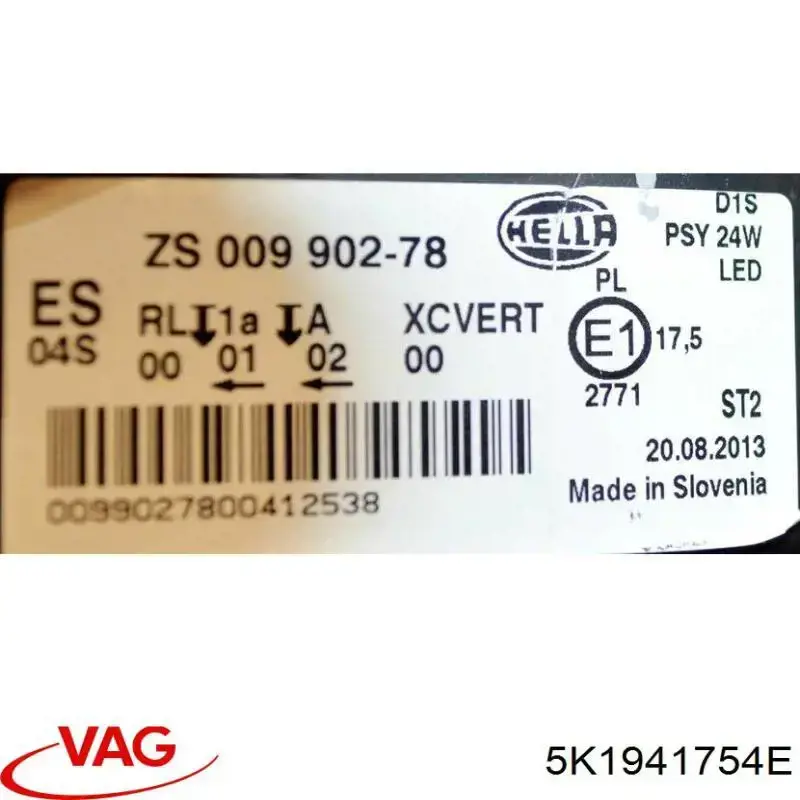 Luz direita VAG 5K1941754E preço, a partir de 766,88 USD