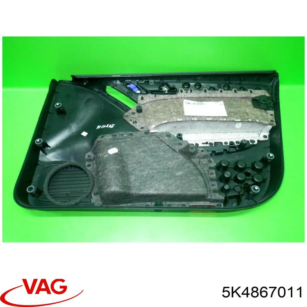 Revestimento (cobrimento) interno da porta dianteira esquerda VAG 5K4867011 preço, a partir de 90,24 USD