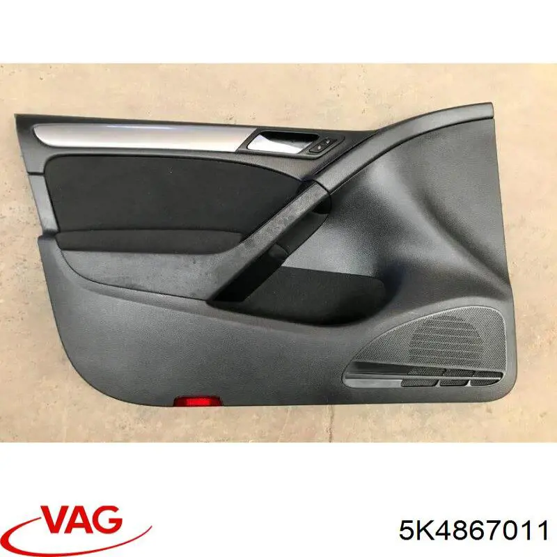 5K4867011 VAG Revestimento (cobrimento) interno da porta dianteira esquerda