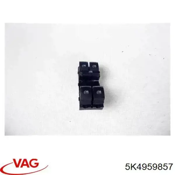 Unidade de botões dianteira esquerda de controlo de elevador de vidro VAG 5K4959857 preço, a partir de 49,32 USD