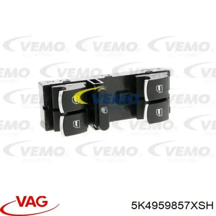 Unidade de botões dianteira esquerda de controlo de elevador de vidro VAG 5K4959857XSH preço, a partir de 34,27 USD