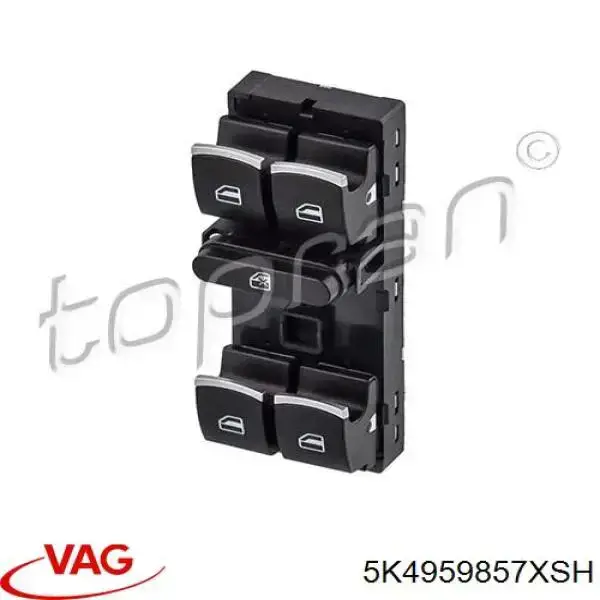 Compre 5K4959857XSH VAG Unidade de botões dianteira esquerda de controlo de elevador de vidro