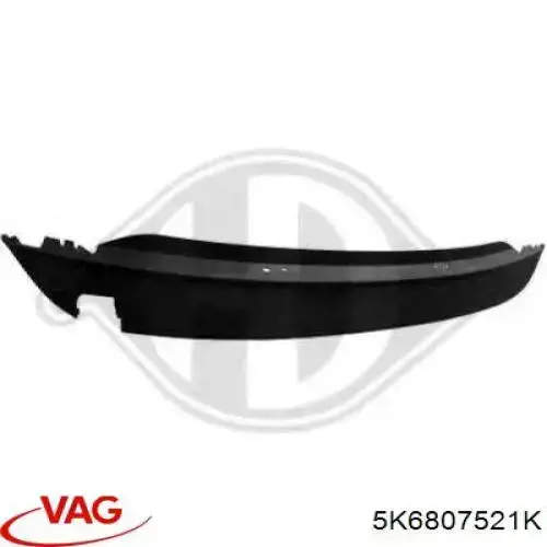 Spoiler do pára-choque traseiro VAG 5K6807521K preço, a partir de 35,93 USD