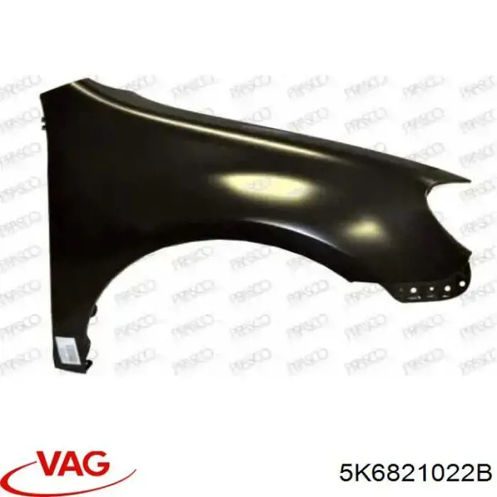 Pára-lama dianteiro direito VAG 5K6821022B preço, a partir de 86,41 USD