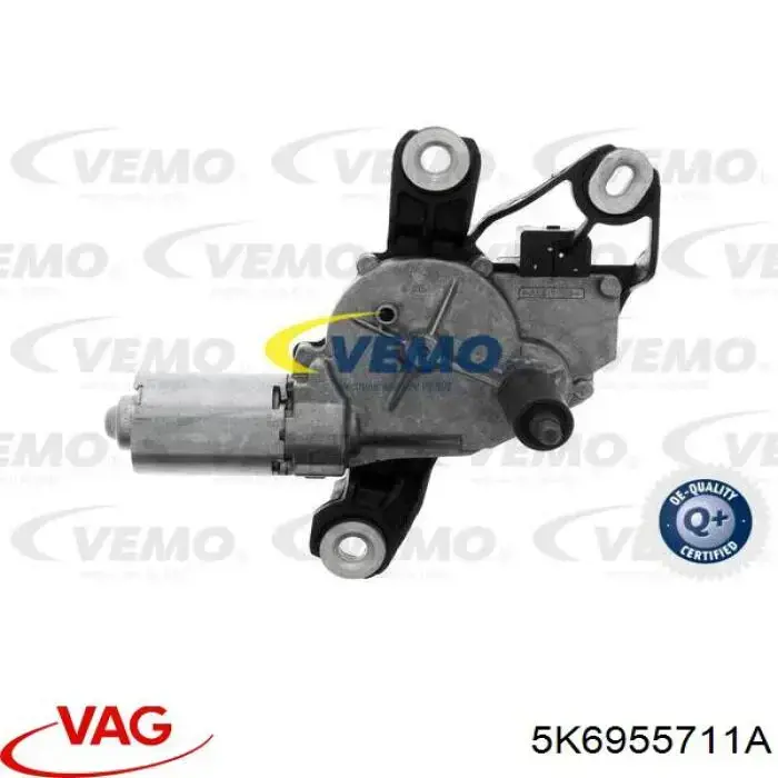 5K6955711A VAG Motor de limpador pára-brisas de vidro traseiro