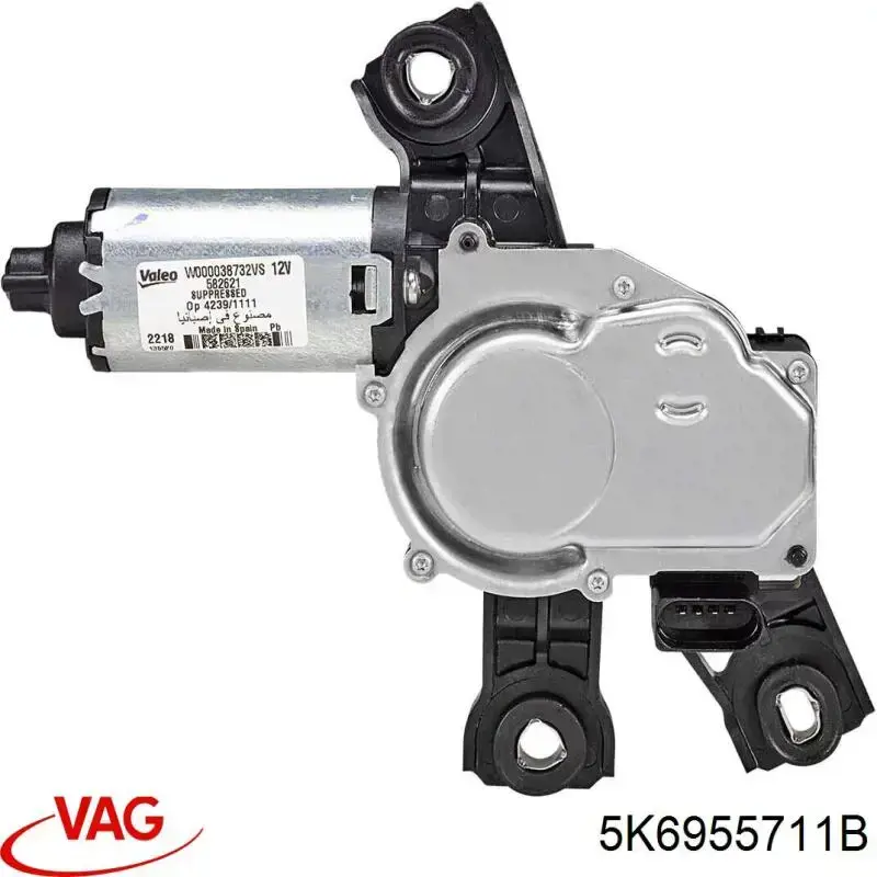 Motor de limpador pára-brisas de vidro traseiro VAG 5K6955711B preço, a partir de 42,29 USD