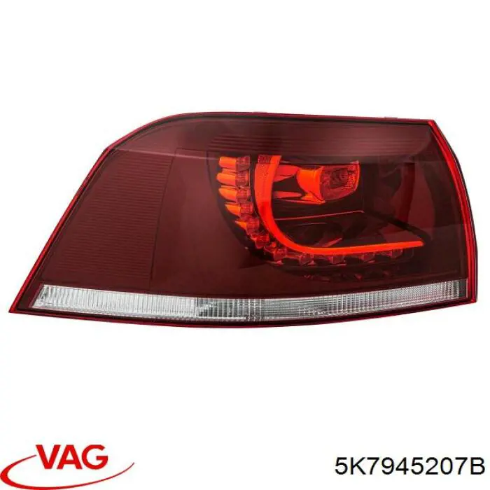 Lanterna traseira esquerda externa VAG 5K7945207B preço, a partir de 330,97 USD