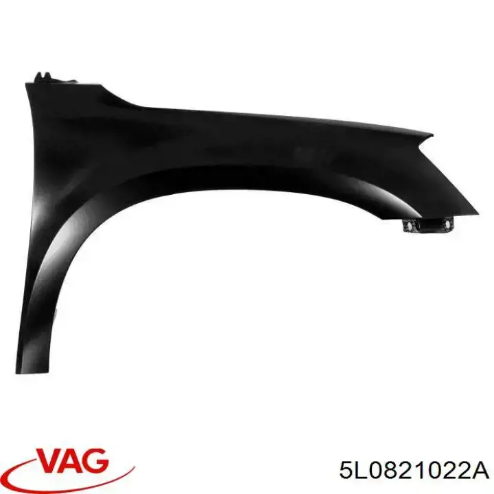 5L0821022A VAG Pára-lama dianteiro direito