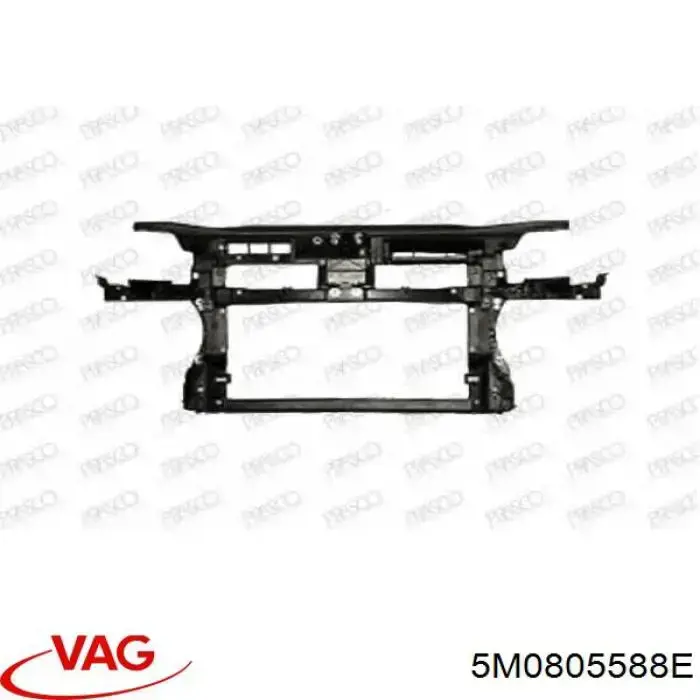 5M0805588E VAG Suporte do radiador montado (painel de montagem de fixação das luzes)