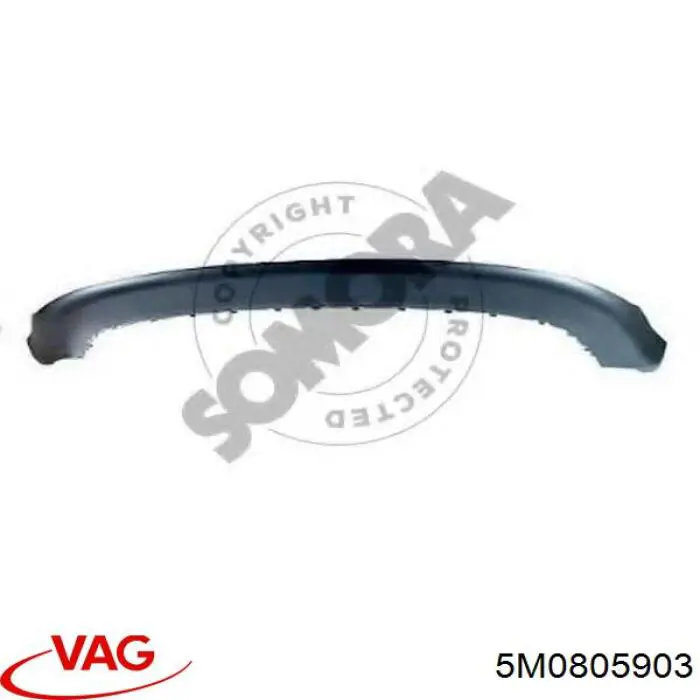 Spoiler do pára-choque dianteiro VAG 5M0805903 preço, a partir de 67,17 USD