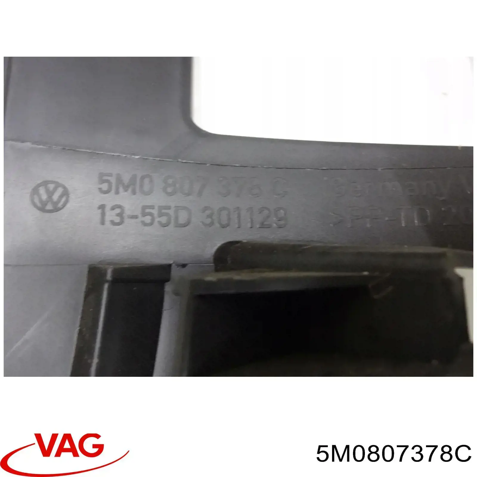 5M0807378C VAG Consola direita do pára-choque traseiro