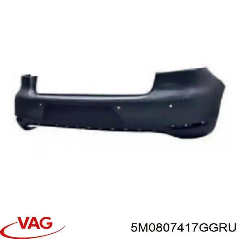 5M0807417GGRU VAG Pára-choque traseiro