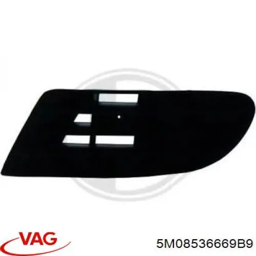 Compre 5M08536669B9 VAG Tampão (grelha) das luzes de nevoeiro do pára-choque dianteiro direito