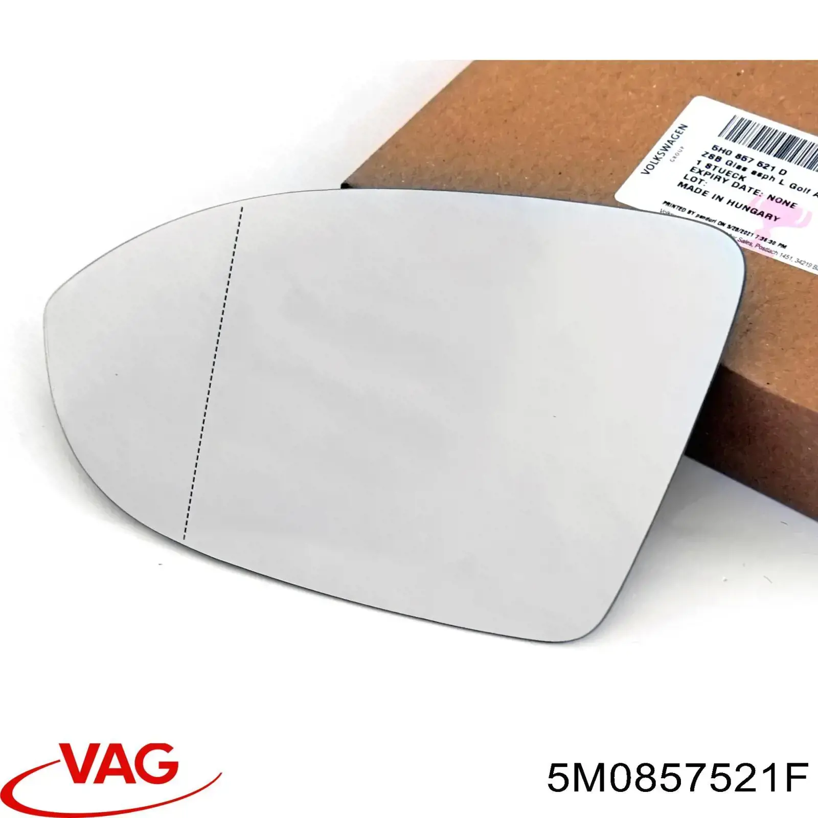 Elemento espelhado do espelho de retrovisão esquerdo VAG 5M0857521F preço, a partir de 245,81 USD