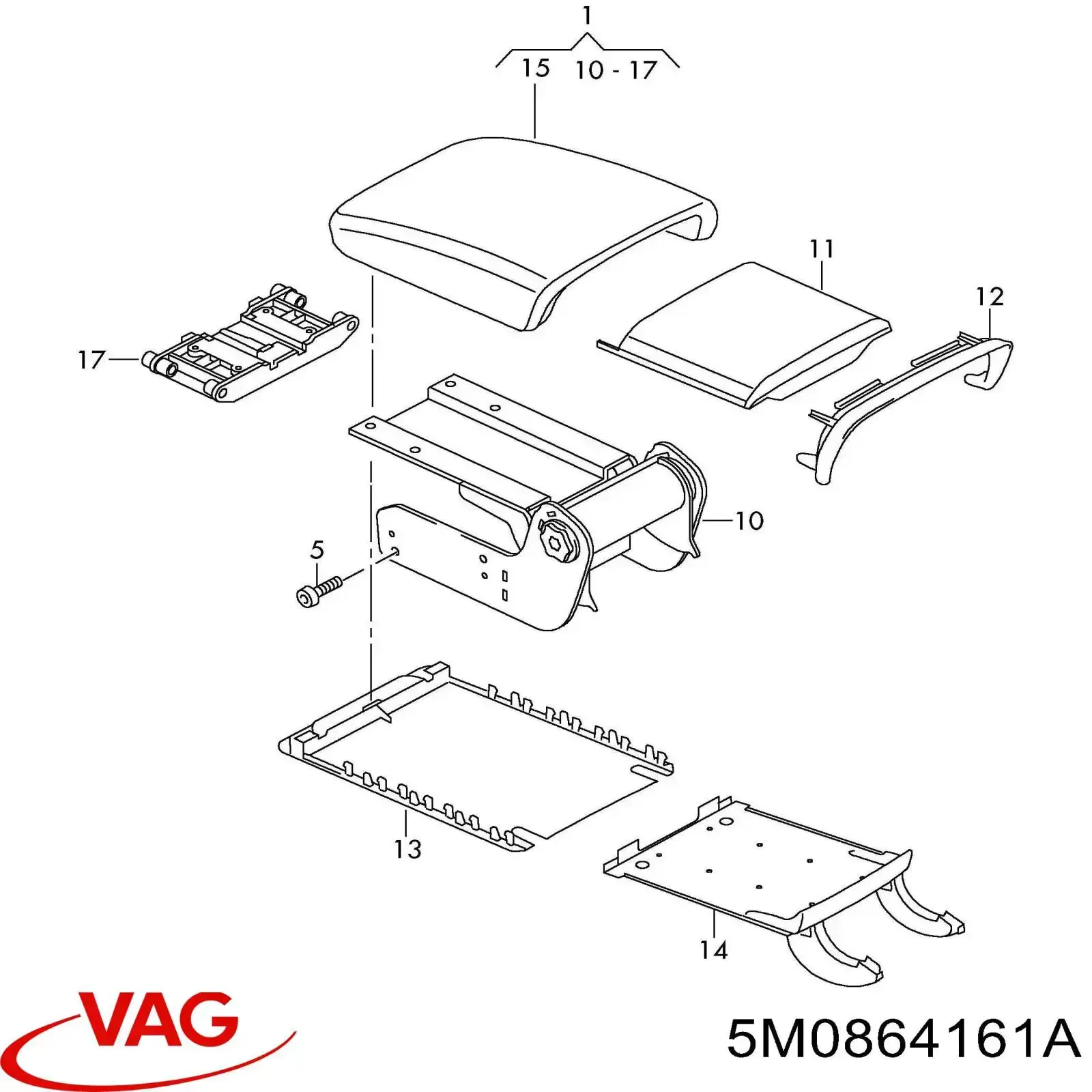  VAG 5M0864161A preço, a partir de 225,17 USD