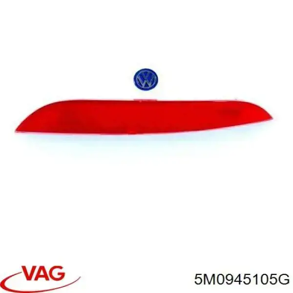 Compre 5M0945105 VAG Retrorrefletor (refletor) do pára-choque traseiro esquerdo