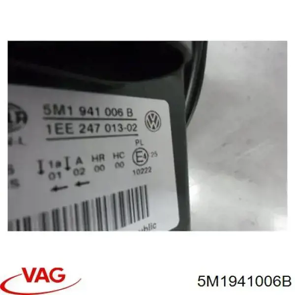 5M1941006B VAG Luz direita