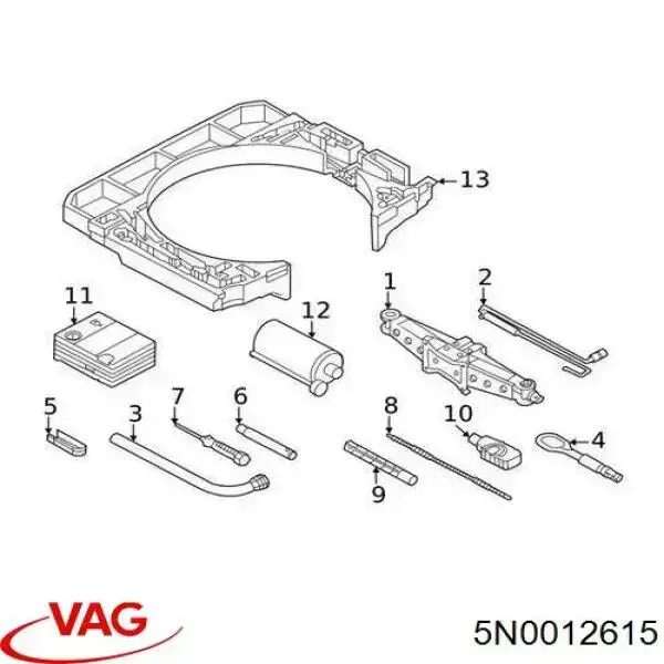 Compressor para o bombeio de pneus VAG 5N0012615 preço, a partir de 95,34 USD
