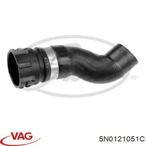 5N0121051C VAG Mangueira (cano derivado) inferior do radiador de esfriamento