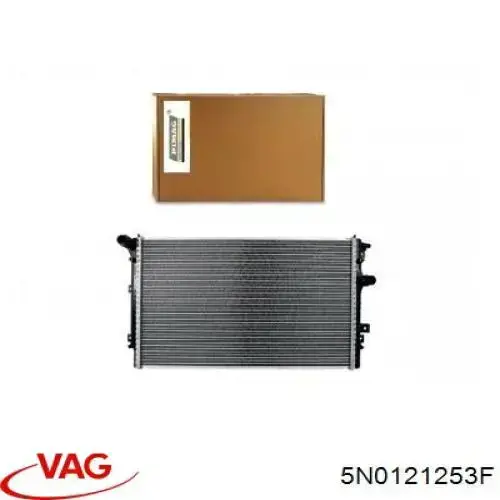 5N0121253F VAG Radiador de esfriamento de motor