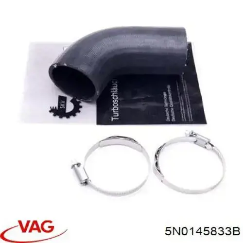 5N0145833B VAG Mangueira (cano derivado) de intercooler