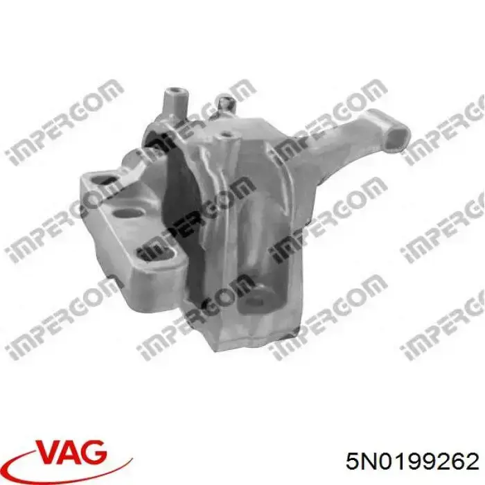 Coxim (suporte) direito de motor 5N0199262 VAG