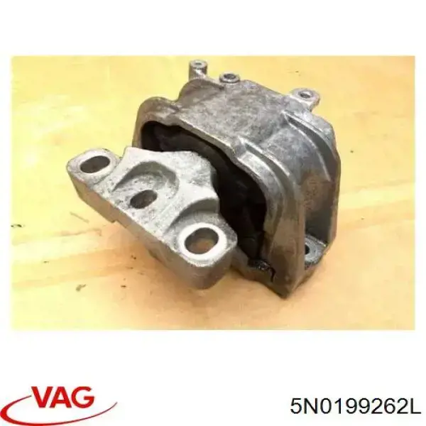 5N0199262L VAG Coxim (suporte) direito de motor