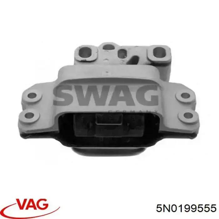 5N0199555 VAG Coxim (suporte) esquerdo de motor