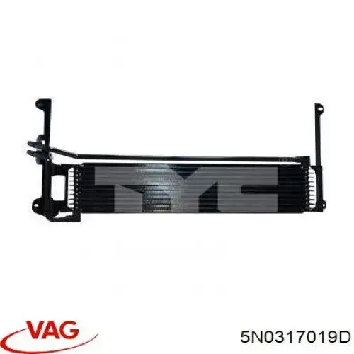 5N0317019D VAG Radiador de esfriamento, Caixa Automática de Mudança