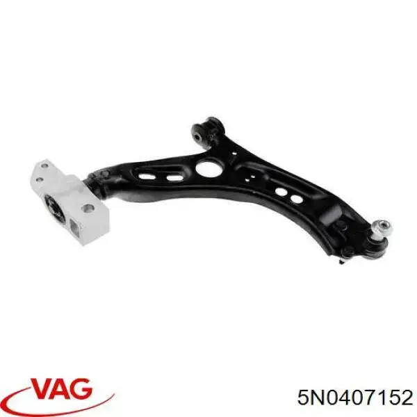 5N0407152 VAG Braço oscilante inferior direito de suspensão dianteira