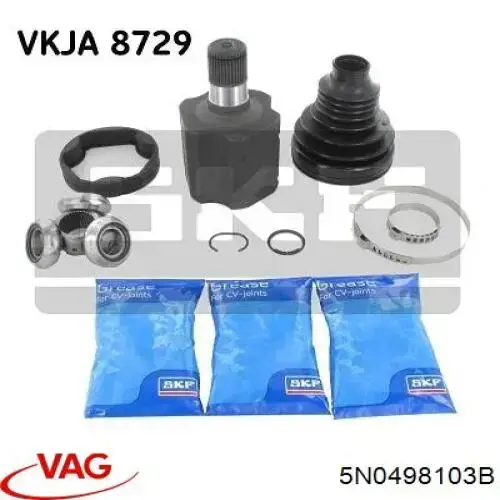 5N0498103B VAG Junta homocinética interna dianteira esquerda