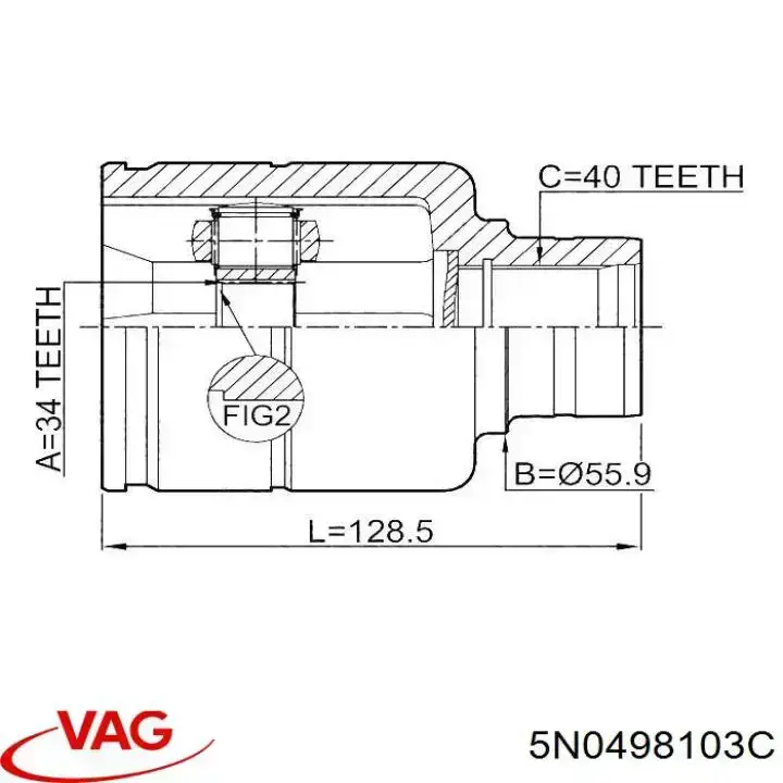 27500059 Profit Junta homocinética interna, tripé