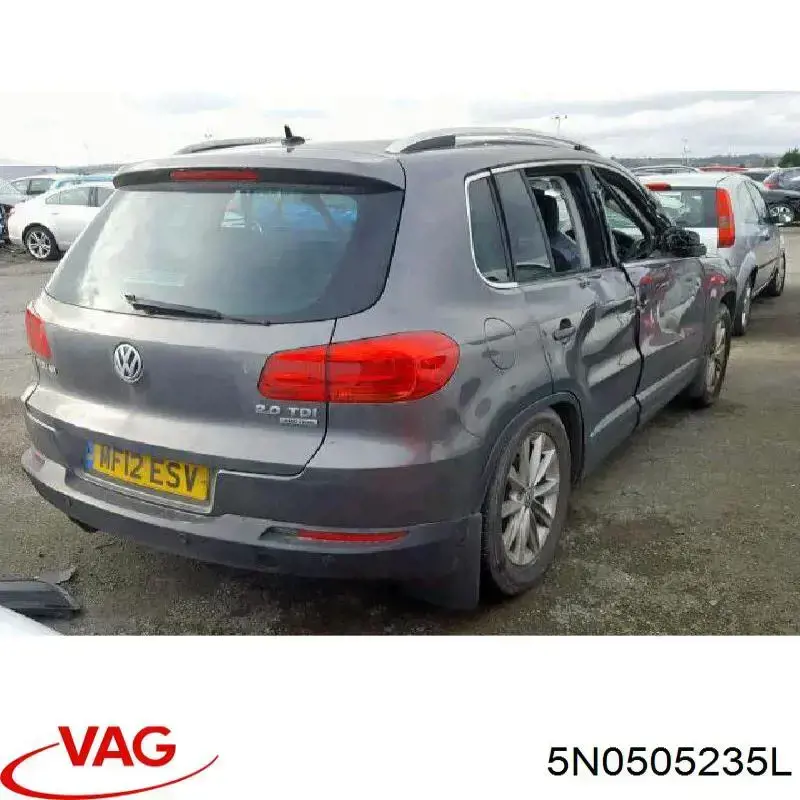 5N0505235L VAG Viga de suspensão traseira (plataforma veicular)