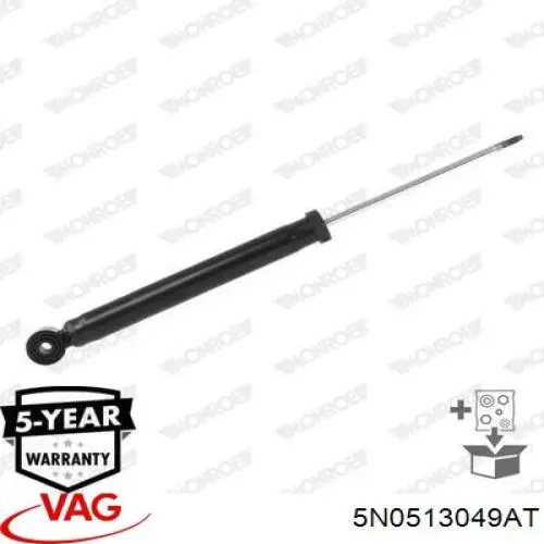Amortecedor traseiro VAG 5N0513049AT preço, a partir de 43,78 USD