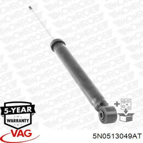Compre 5N0513049AT VAG Amortecedor traseiro