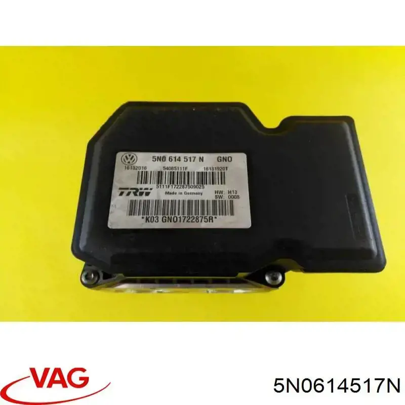 Unidade hidráulico de controlo ABS VAG 5N0614517N preço, a partir de 155,32 USD