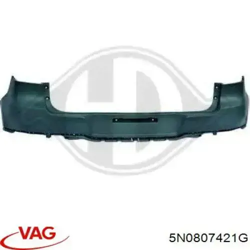 Pára-choque traseiro VAG 5N0807421G preço, a partir de 300,17 USD