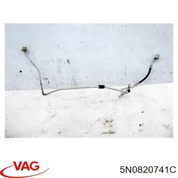 5N0820741C VAG Mangueira de aparelho de ar condicionado, desde o radiador até o vaporizador