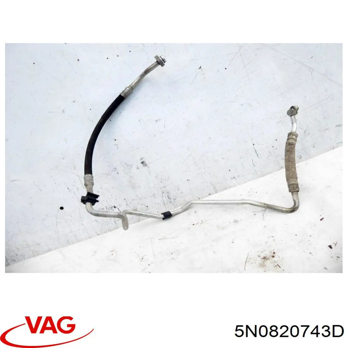 5N0820743D VAG Mangueira de aparelho de ar condicionado, desde o vaporizador até o compressor