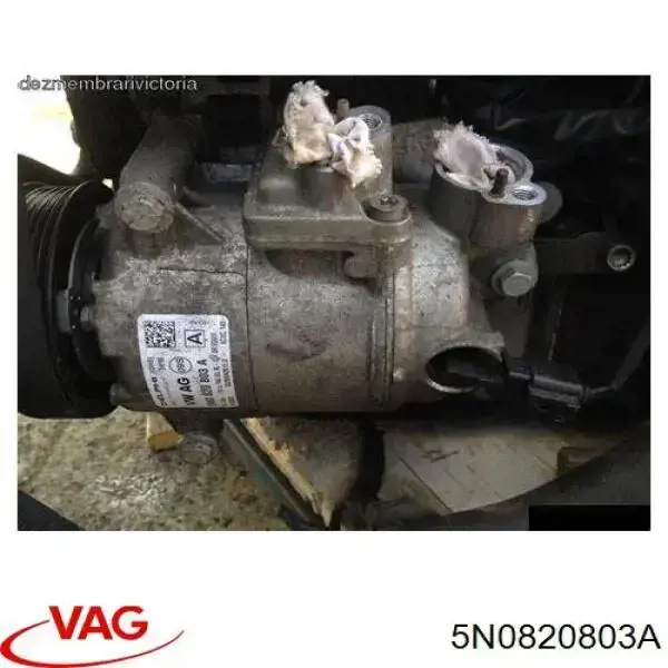 5N0820803A VAG Compressor de aparelho de ar condicionado