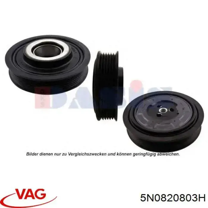 5N0820803H VAG Compressor de aparelho de ar condicionado
