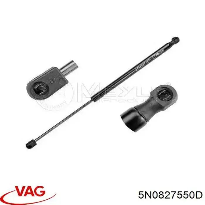 Amortecedor de tampa de porta-malas (de 3ª/5ª porta traseira) VAG 5N0827550D preço, a partir de 28,64 USD