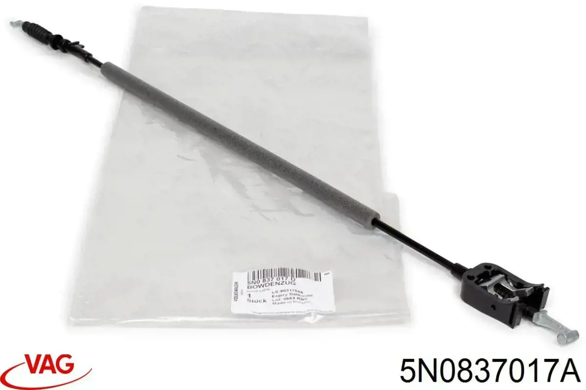 Cabo (pedal) de abertura do fecho da porta dianteira VAG 5N0837017A preço, a partir de 21,94 USD